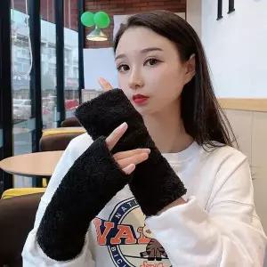 [하프클럽/]여자 5컬러 겉감 안감 전체 소프트 퍼 핸드워머