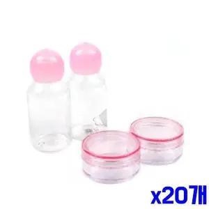 [하프클럽/]투명한 스킨용기 크림용기 4p x20개묶음 공병