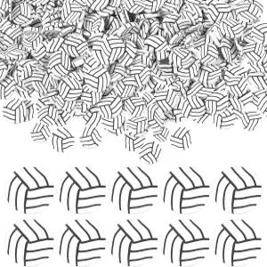 30g 미니 배구 클레이 슬라이스 02인치 작은 조각 스포츠 스프링클스 공 색종이 클립 네일 아트 DIY 공예