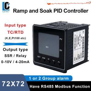 LCTC 72x72mm PID 온도 조절기 램프 소크 타이머 SSR 릴레이 4-20mA 출력 TC/RTD RS485 프로그래머블 PMA70