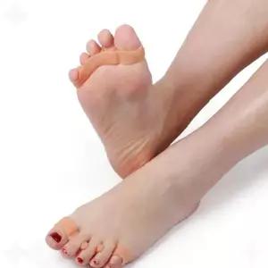 한쌍 발가락교정기 탄력밴드 분리형 재사용형 풋케어도구 족부건강 스트레칭 자세교정