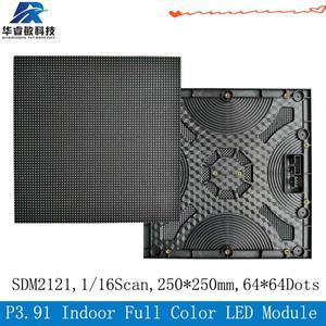 P3.91 실내 64 x LED 디스플레이 모듈 스캔 250x250mm RGB 스크린