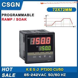 가마 용광로 오븐 프로그래밍 패드 온도 컨트롤러 220V SSR 릴레이 출력 72mm 30 세그먼트
