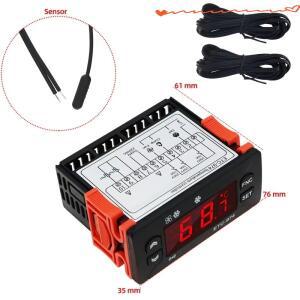 ETC-974 디지털 온도 컨트롤러 마이크로컴퓨터 조절기 냉동 알람 220V NTC 센서