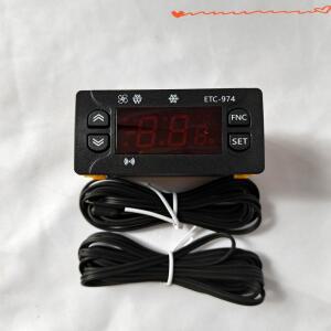 ETC-974 AB-10TH AK-5060 온도 조절기 220V 냉장고 제상 가열 듀얼 NTC 센서 포함