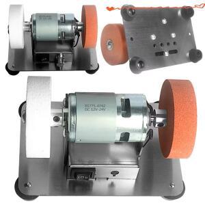 110V-220V 미니 연삭기 테이블 거칠고 미세한 이중 휠 가정용 속도 조절 샌더 100W