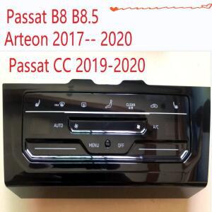 LCD 터치 스크린 자동 에어컨 패널 앞 좌석 난방 및 통풍 AC 파사트 B8 아테온 2017-2020