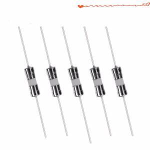 핀이 달린 고속 블로우 세라믹 퓨즈 브레이크 튜브 250V 0.5A 1A 200PCs 3.6x10mm