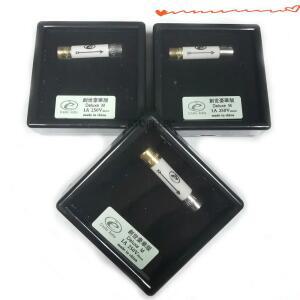 1pc 6x30mm 오디오 만들기 골드 로듐 도금 디럭스 럭셔리 나노 퓨즈 T 느린 블로우 1A