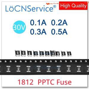 1000PCS 1812 SMD 퓨즈 30V 0.1A PPTC PolySwitch 자체 복구 재설정 가능