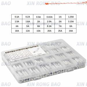 고속 블로우 세라믹 퓨즈 박스 키트 24 값 630mm 250V 0.1A 개