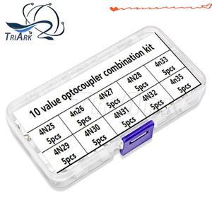 집적 회로 DIP 옵토커플러 키트 IC 콤비네이션 박스 4N25 50PCs/세트