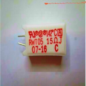 10PCS RWT05 5W 15R 142 ℃ 온도 퓨즈 삼핀 세라믹 시멘트 저항기