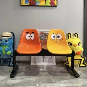 버스정류장 벤치 야외 대기 유광 카페 체어 공공시설 플라스틱 시트 좌석