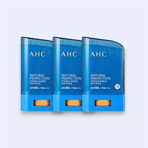 AHC 내추럴 퍼펙션 더블 쉴드 선스틱 22g (파랑) 3개 SPF50+ / PA++++
