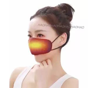 코 온찜질기 휴대용 원적외선 블랙 마스크 USB충전 비강