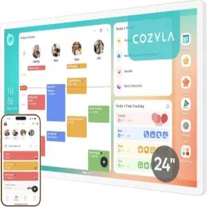코질라 캘린더 플러스 2 24인치 스마트 디지털 월 터치 스크린 및 구독 가족 대시보드 없음 시스템용 전자