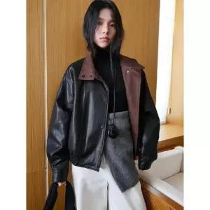 여사친 오픈 트렌디 할인 점퍼 다운 전 모던 아이템 자켓 가죽 HT1