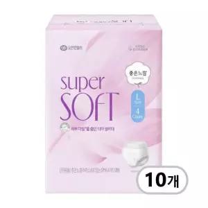 좋은느낌 수퍼소프트 생리대 입는오버나이트 대형 4P 10개