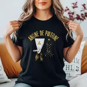 반팔 티 셔츠 여름 Angine De Poitrine T 여성 남성 코튼 티셔츠 캐주얼 오버 사이즈 스트리트웨어 o 넥 트