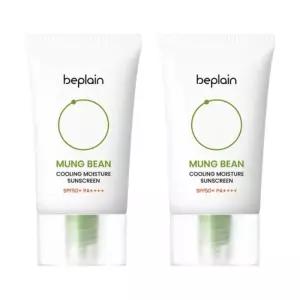 비플레인 녹두 쿨링 수분 선크림 50ml 2개