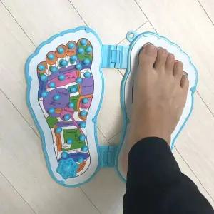 휴대용 접이식 발 지압 마사지 매트 발바닥 자극 혈액 순환 촉진 건강 관리 용품