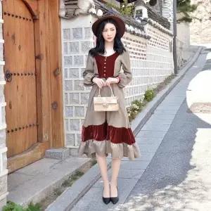 TBZ 교복몰 (미스개화기) 빅토리아 벨벳 경성의복 개화기