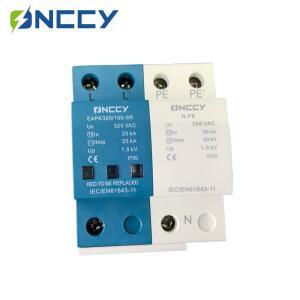 ONCCY 1+NPE AC 서지 보호기 100KA T1+T2 SPD 3상 320V 440V 알람 접점 포함