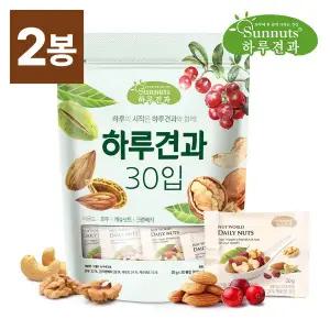 [썬넛트][하루견과] 넛월드 뉴하루견과 20gx60봉/아몬드,호두,캐슈넛,크랜베리