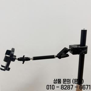 데스크탑 원형 튜브 라이브 스트리밍 폰 홀더 다관절 텐션 클립 360도 회전 스탠드 (차량 및 야외용)