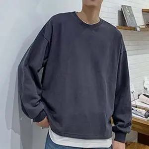 루즈핏 남성 오버핏 맨투맨 라운드 남녀공용 맨투맨 무지티 간절기