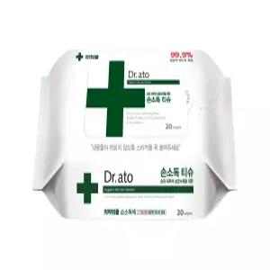 메디앙스 닥터아토 손소독 티슈 휴대용 20매60팩