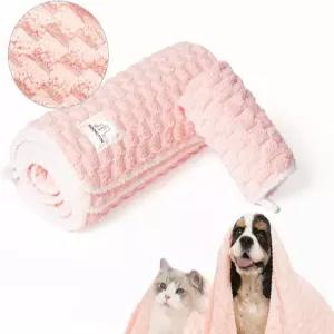 반려견 건조용 순탄 극세사 타월 세트 반려견과 고양이 목욕 및 그루밍용 흡수성 속건성 부드러운 다양한