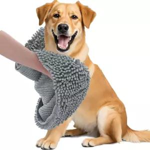 올랜리 샤닐 반려견 목욕 타월 3x3 초흡수성 퀵 드라이 펫 대형견 및 강아지를 위한 엑스트라 소프트