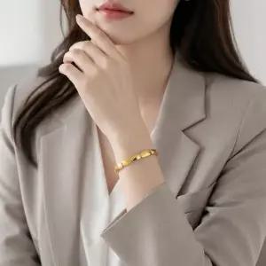 도나소피아 건강팔찌 게르마늄 99.999% 원적외선 부모님선물 DN-4368(골드)