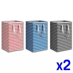 사각형 LSQ133Z9 방수 빨래 다용도 바구니 x2개 세탁물보관함