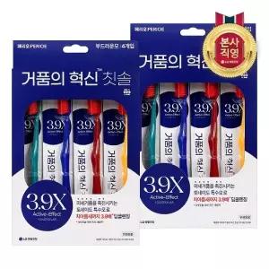 [엘지생활건강]페리오 거품의 혁신 토네이도 칫솔 부드러운 미세모 4개입 x 2개