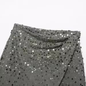 치마 여친 봄 스트리트 비즈 장식 더블 미니스커트 DUCHI1