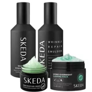 스케다 남성 화장품 스킨 로션 크림 수면팩 4종 SET