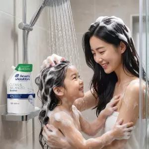 헤드앤숄더 안티 댄드러프 클린 앤 밸런스드 리필 샴푸 2l 무첨가 파라벤 포스페이트 파리핀 72시간 비듬완