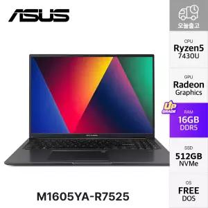 비보북 16 M1605YA-R7525 라이젠5 7430U 사무용 인강용 노트북 16GB 512GB YO