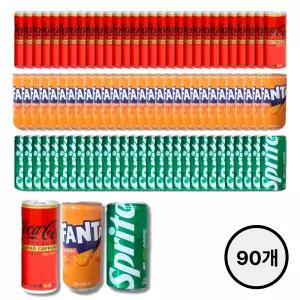 코카콜라 제로제로+환타오렌지+스프라이트 190ml X 30개