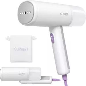 CLEVAST 의류용 찜기 - 휴대용 접이식 여행용 크기 주름 제거기 30초 빠른 가열 1000W 강력한 증기 출력