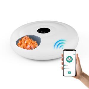 STLFWifi 투야 앱 6끼 자동 급식기 도매 스마트 타이머 애완동물 고양이 습식 및 사료