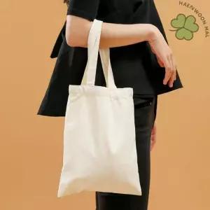 [라일리] Rly 무지 캔버스백 2p세트 26x30cm 베이지 숄