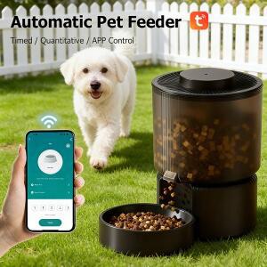 자동 애완동물 급식기 3L 스마트 고양이 강아지 사료 디스펜서 2.4G WIFI 투야 원격 제어 먹이 기계