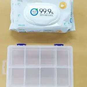 ( )투명 칸막이 정리함 8구 쥬얼리통 통 보관함
