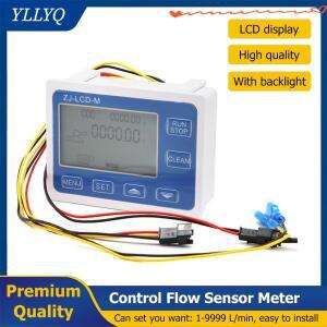 ZJ-LCD-M 디지털 유량계 컨트롤러 디스플레이 온도 측정 기능이 있는 물 센서 카운터 YLLYQ