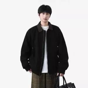 원더우면 남성 봄 빈티지 가을 코트 해링턴 워싱 재킷 OPH3