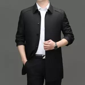 원더우면 남성 캐주얼 가을 기모 재킷 조랑 코트 솔리드 긴팔 OPH3